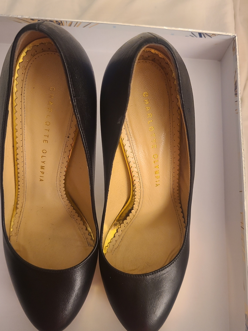 Charlotte Olympia Black Leather Women's Pumps